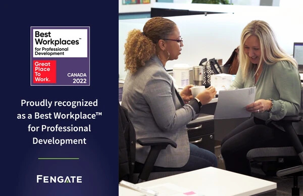 Fengate named on the 2022 List of Best Workplaces™ for Professional Development