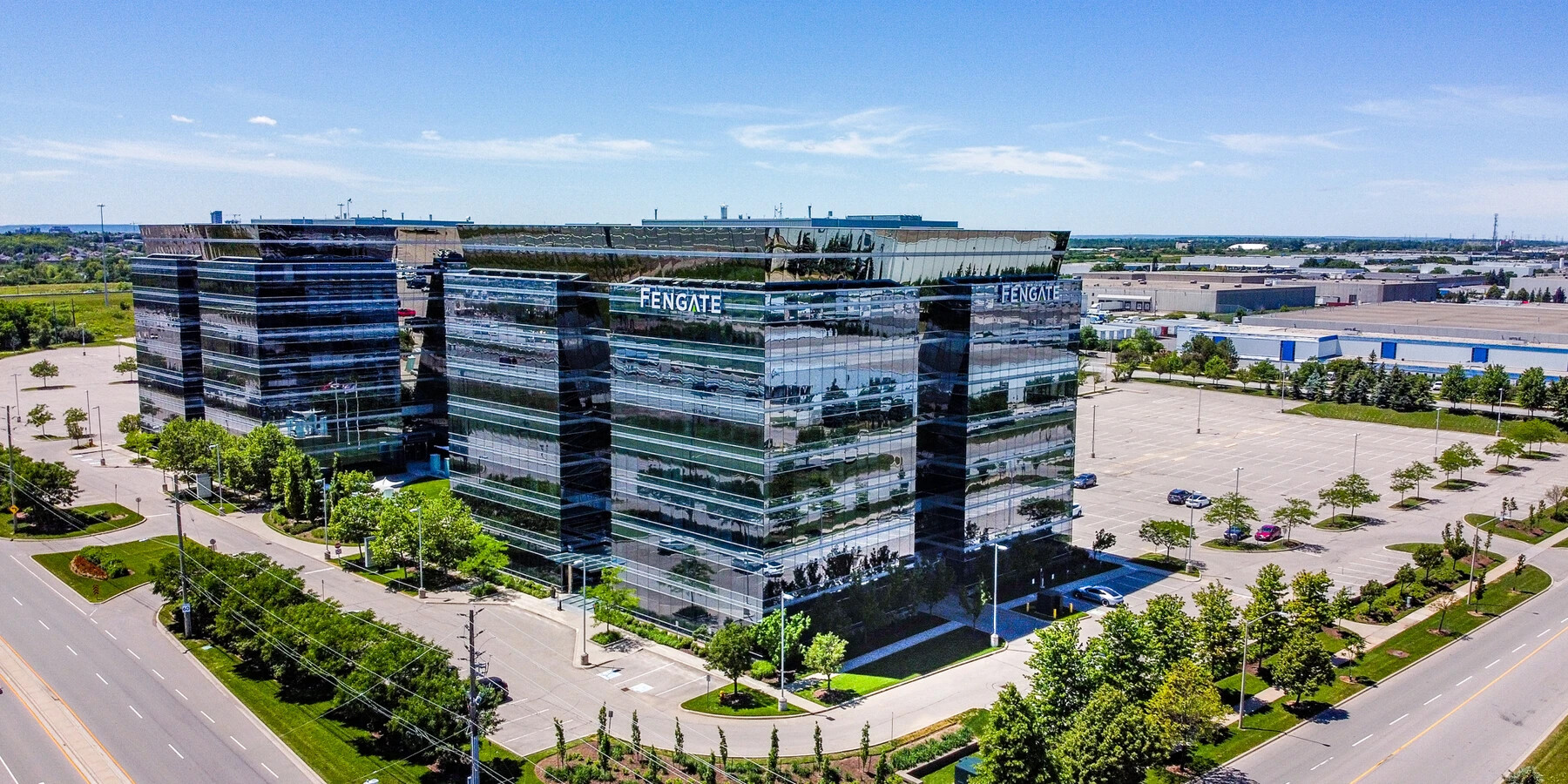 Ariel view of 2265 and 2275 Upper Middle Road