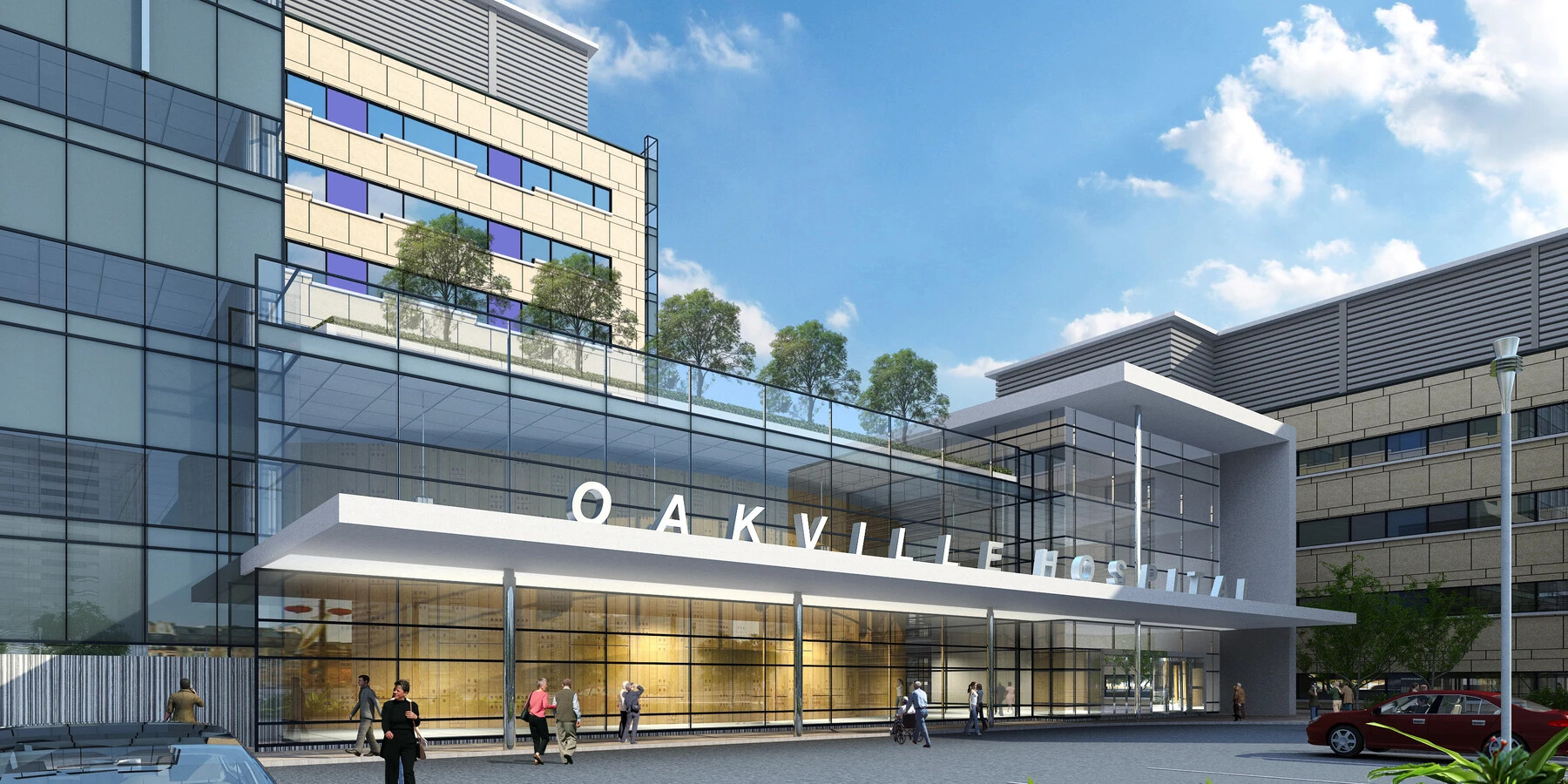 Rendering of Oakville Hospital 