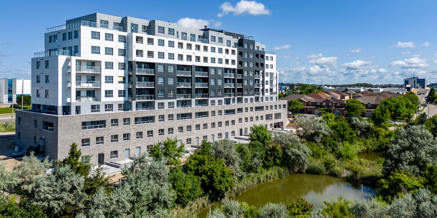 Exterior view of The Manett with surrounding parkland