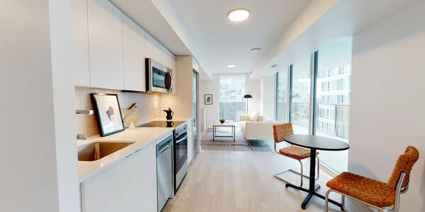 Typical suite kitchen at 20 Monte