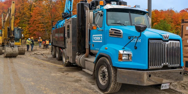 York1 truck and workers