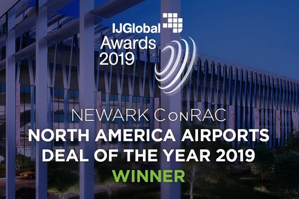 Newark ConRAC awarded IJGlobal 2019 North America Airports Deal of the Year and shortlisted for IJGlobal 2019 North America Project Sponsor of the Year