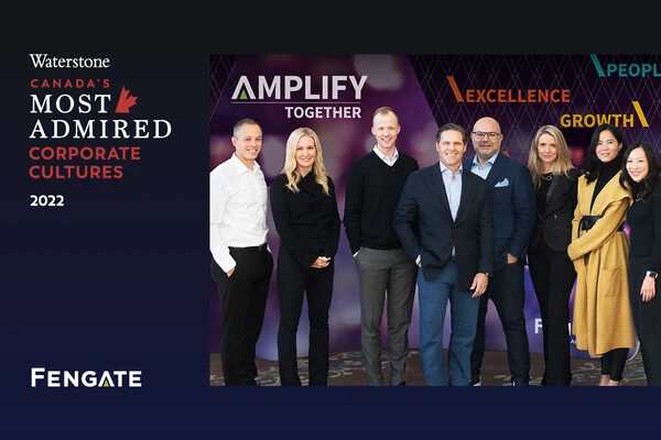 Fengate named one of Canada’s Most Admired Corporate Cultures