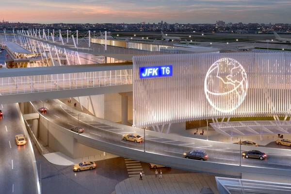Rendering of JFK terminal parking ram