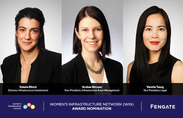 Valerie Blinch, Andrea McLean and Vernita Tsang nominated for the 2021 Women in Infrastructure Awards