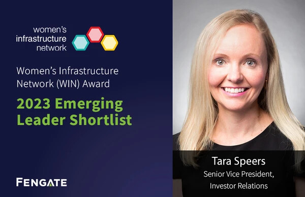 Tara Speers shortlisted for the 2023 Women's Infrastructure Network (WIN) Awards