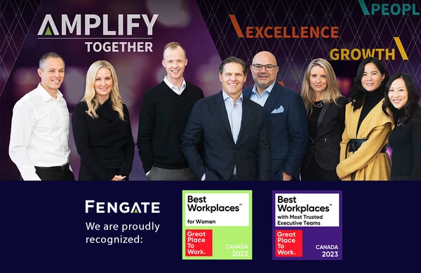 Fengate named on the 2023 Best Workplaces for Women and Best Workplaces with Most Trusted Executive Teams lists