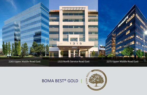 BOMA BEST® Gold Certification for 2265 and 2275 Upper Middle Road East and 1315 North Service Road East