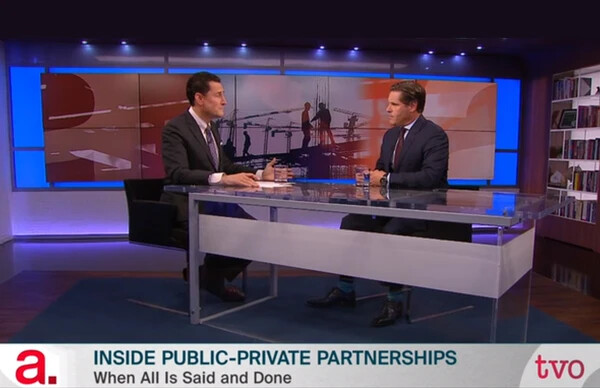 Lou Serafini Jr. provides insights on public-private partnerships for TVO’s The Agenda