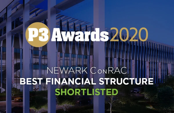 Newark ConRAC shortlisted for P3 Awards 2020 for Best Financial Structure