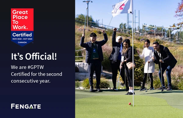 It’s official, Fengate is a Great Place to Work® for the second consecutive year