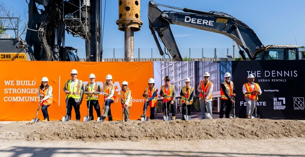 Image from the groundbreaking ceremony of The Dennis