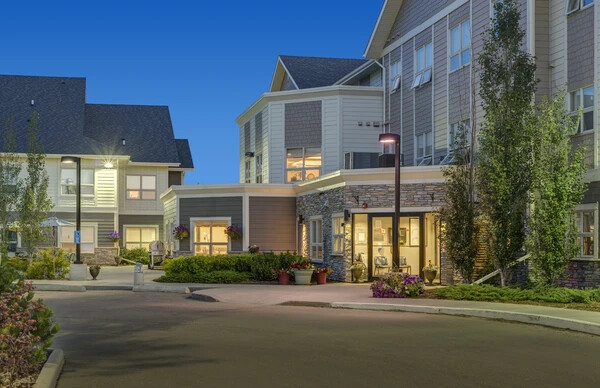 Exterior evening image of Seasons Camrose