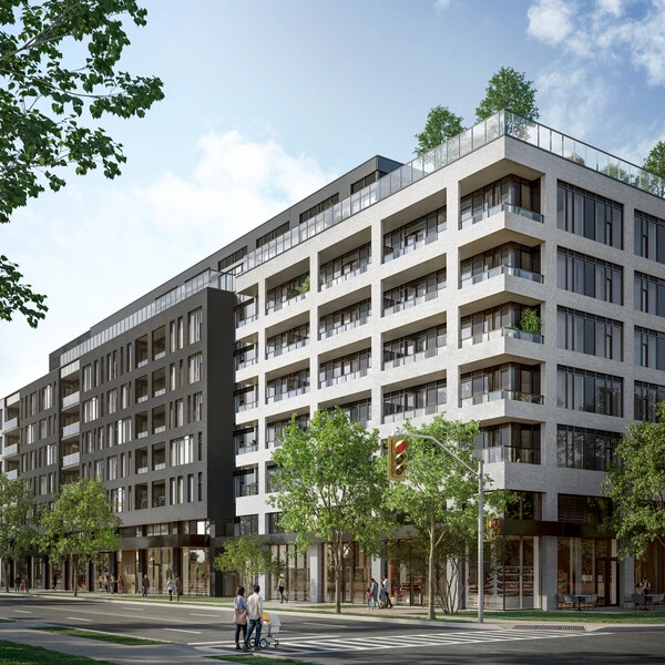 Exterior rendering of 500 Upper Wellington