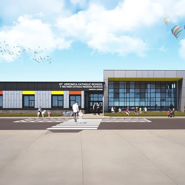 rendering of St veronica Alberta school
