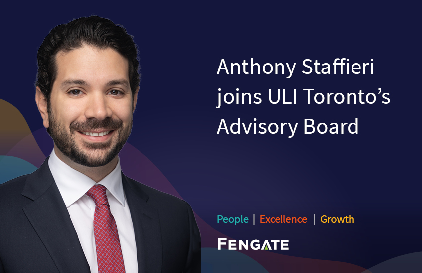 Anthony Staffieri joins ULI Toronto's Advisory Board
