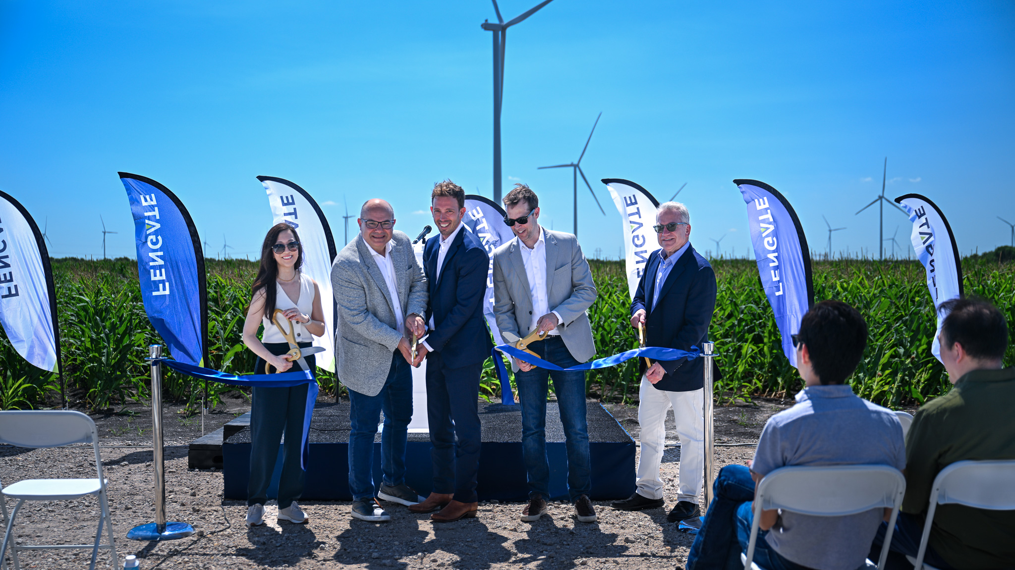 Fengate cuts the ribbon for the Prairie Switch Wind project