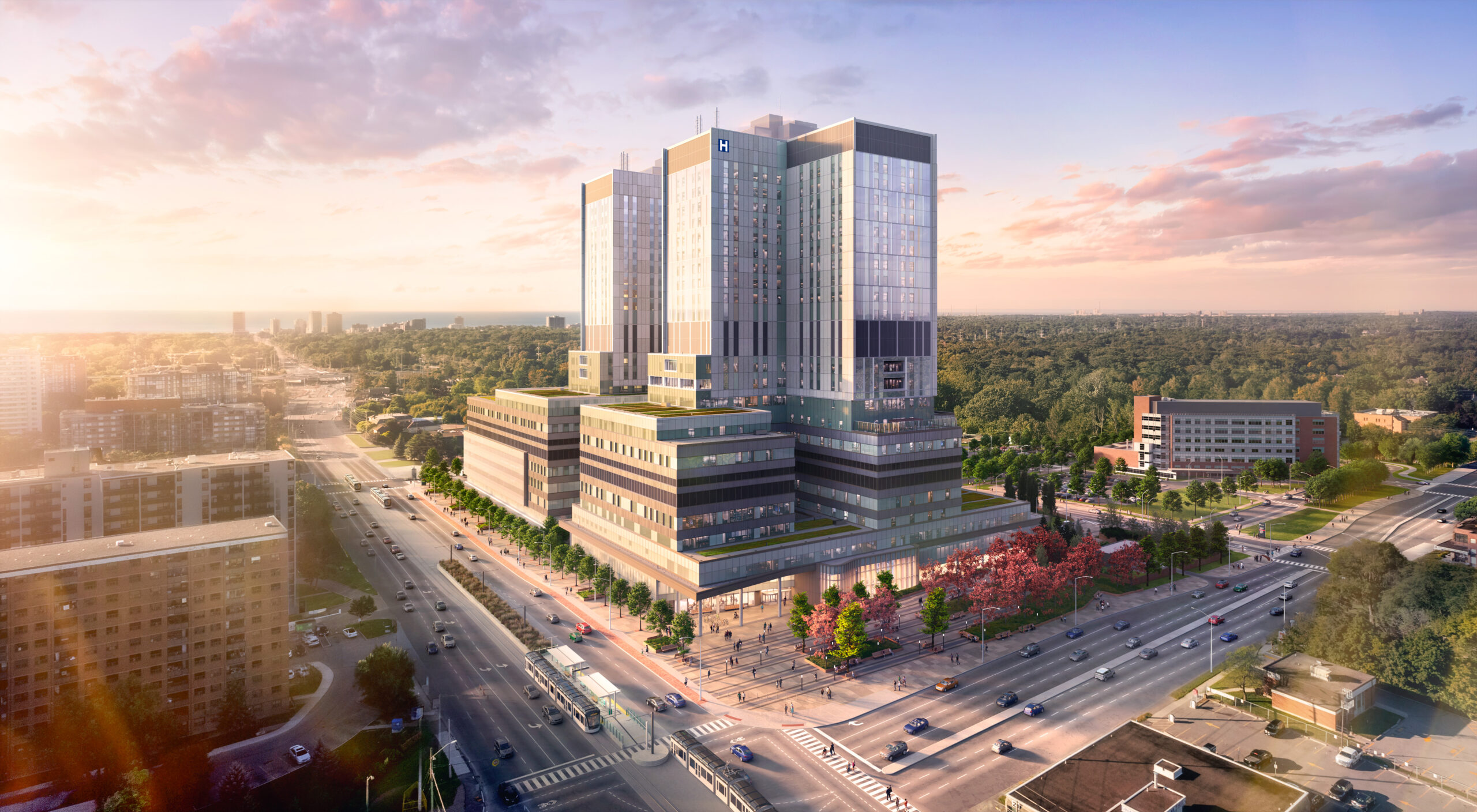 The Peter Gilgan Mississauga Hospital and Shah Family Hospital for Women and Children_north